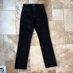 NYDJ Marilyn Black Corduroy Straight Leg